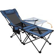 Xgear Folding Reclining Portable Chair with Cup Holder