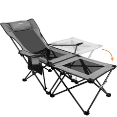 Xgear Folding Reclining Portable Chair with Cup Holder